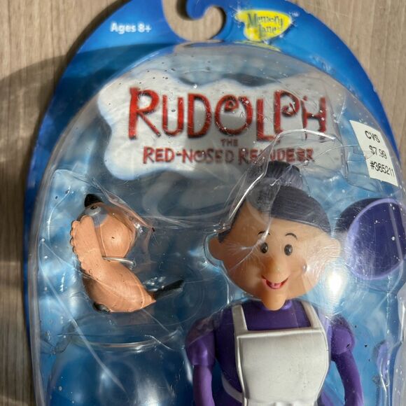 Memory Lane Rudolph the Red Nosed Reindeer Mrs. Claus Poseable 2006 Damaged Box - Picture 6 of 6
